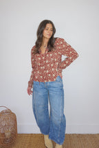 Kennedy Top in Red Lotus - Che Cose Belle