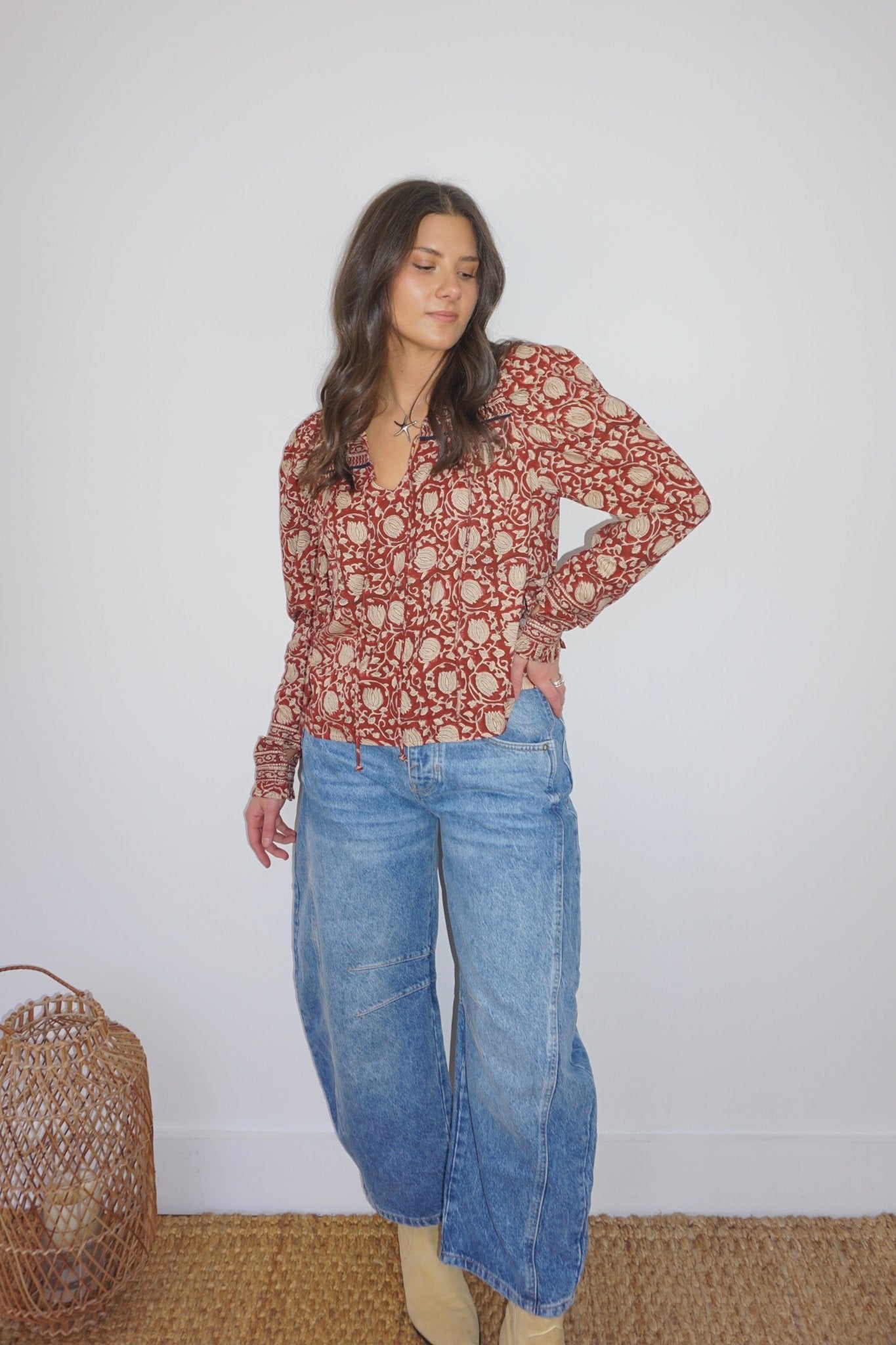 Kennedy Top in Red Lotus - Che Cose Belle