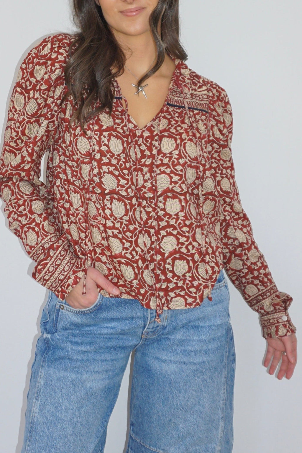 Kennedy Top in Red Lotus - Che Cose Belle