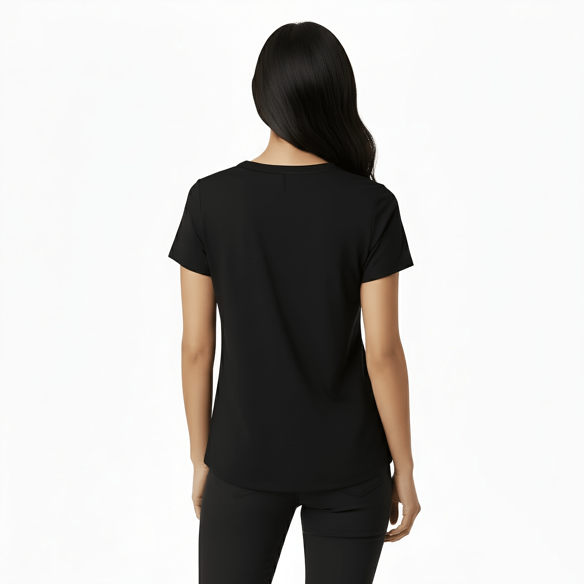 Kenzi Black Short Sleeve Crew - Che Cose Belle