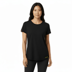 Kenzi Black Short Sleeve Crew - Che Cose Belle