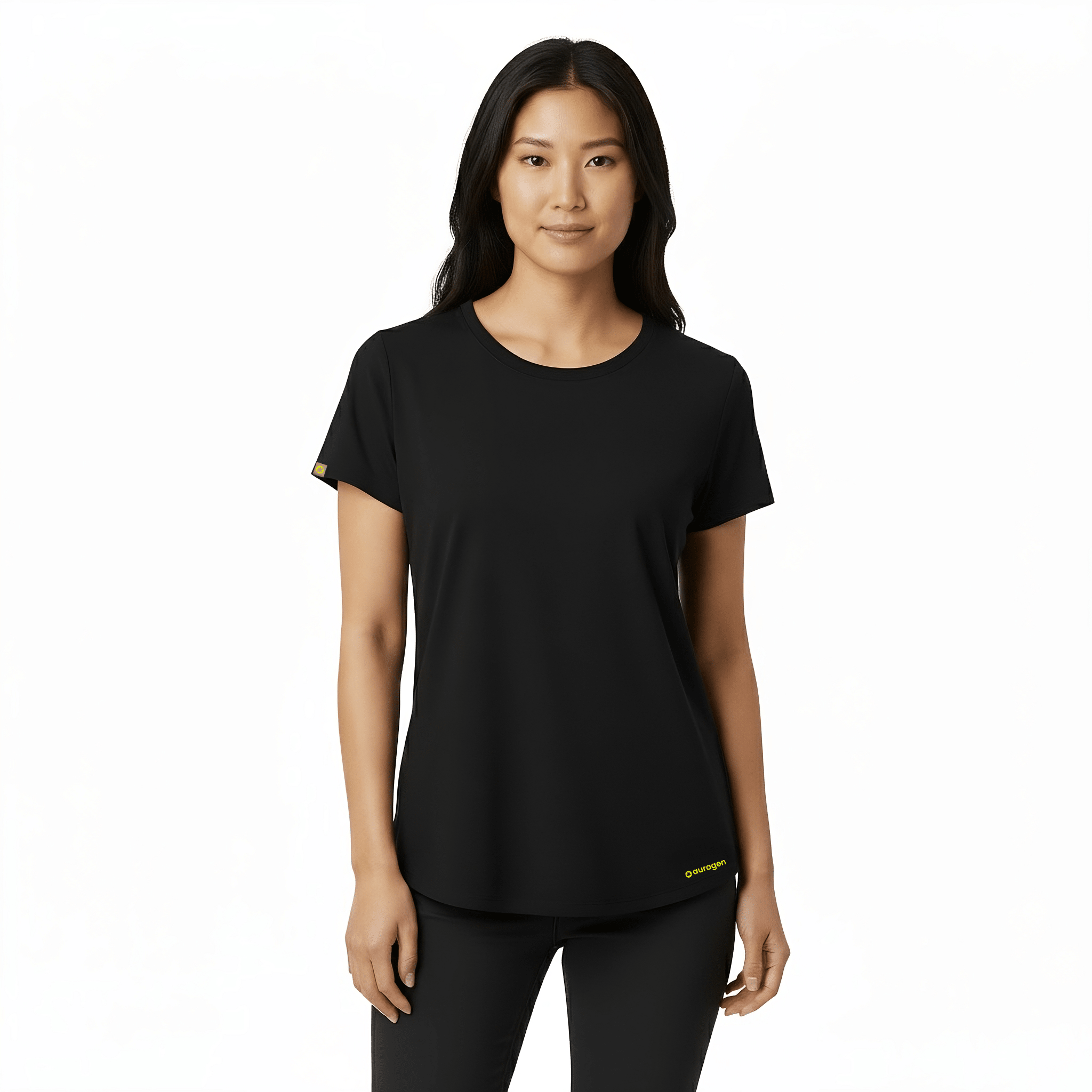 Kenzi Black Short Sleeve Crew - Che Cose Belle