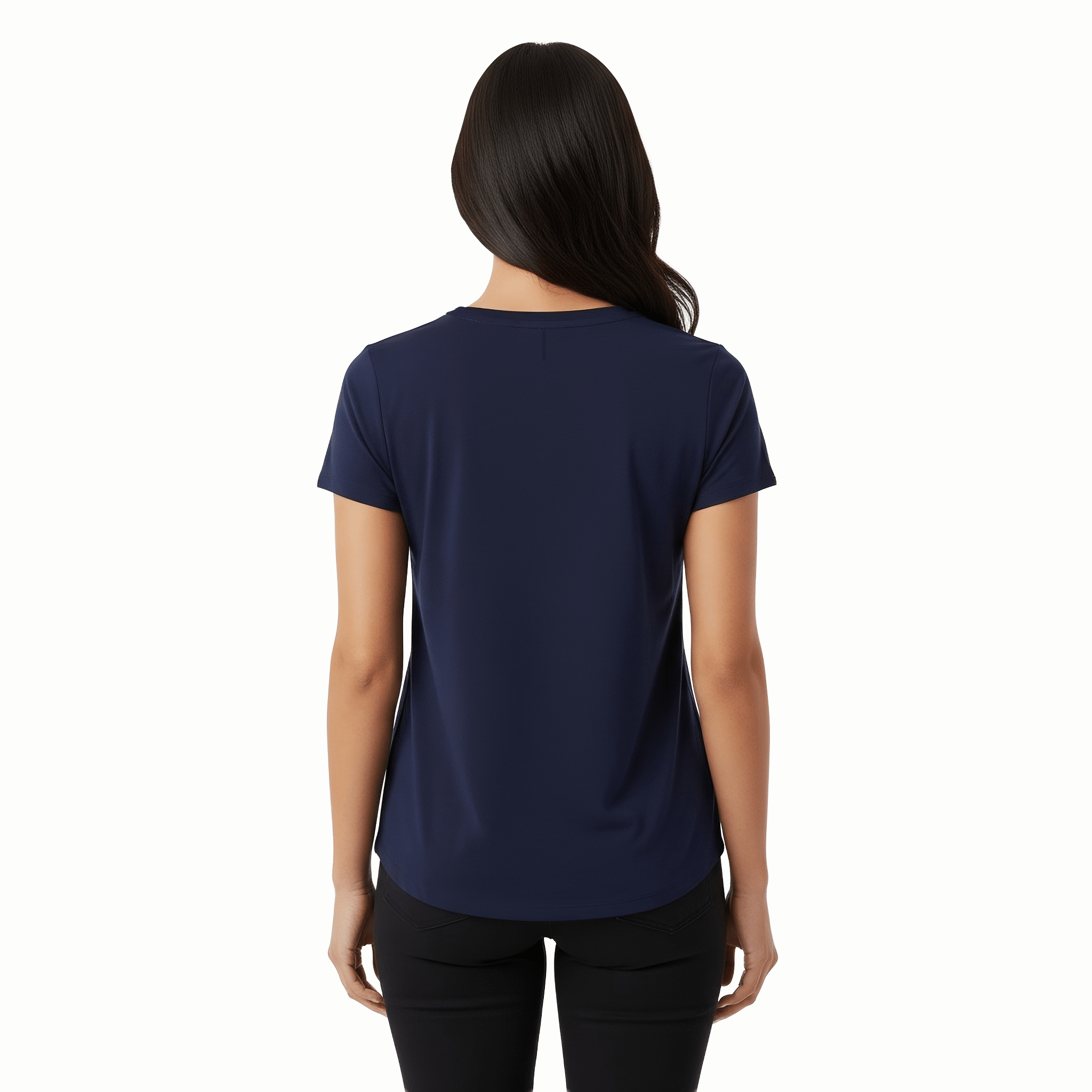 Kenzi Navy Short Sleeve Crew - Che Cose Belle