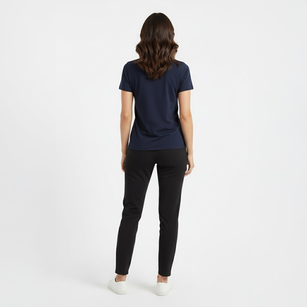 Kenzi Navy Short Sleeve Crew - Che Cose Belle