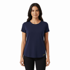 Kenzi Navy Short Sleeve Crew - Che Cose Belle