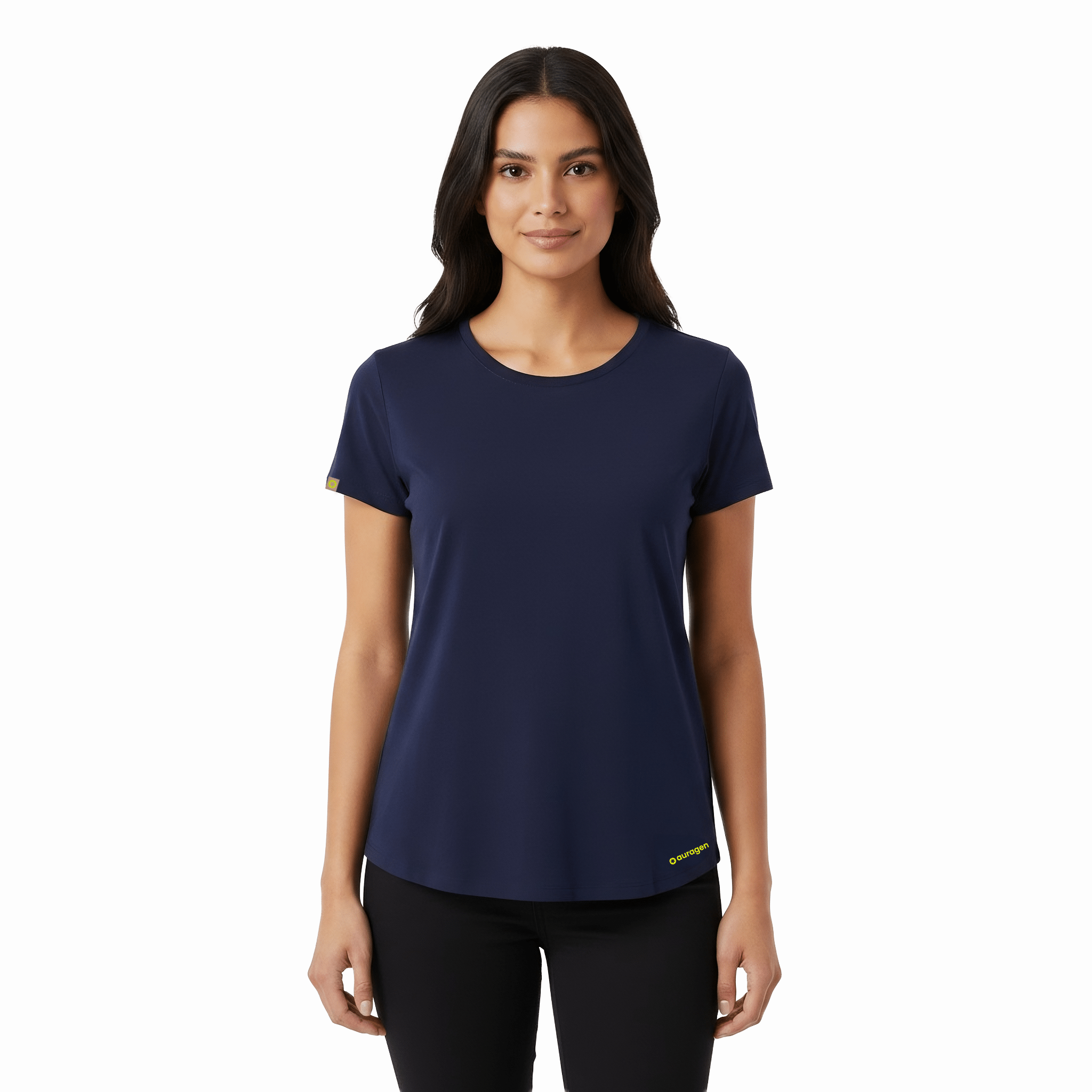 Kenzi Navy Short Sleeve Crew - Che Cose Belle