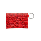 Keychain Wallet — Red Leather Envelope Wallet - Che Cose Belle