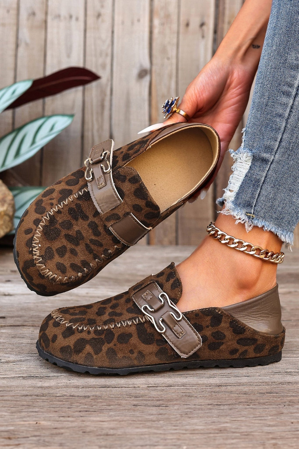 Keziah Buckle Slip On Shoes - Che Cose Belle