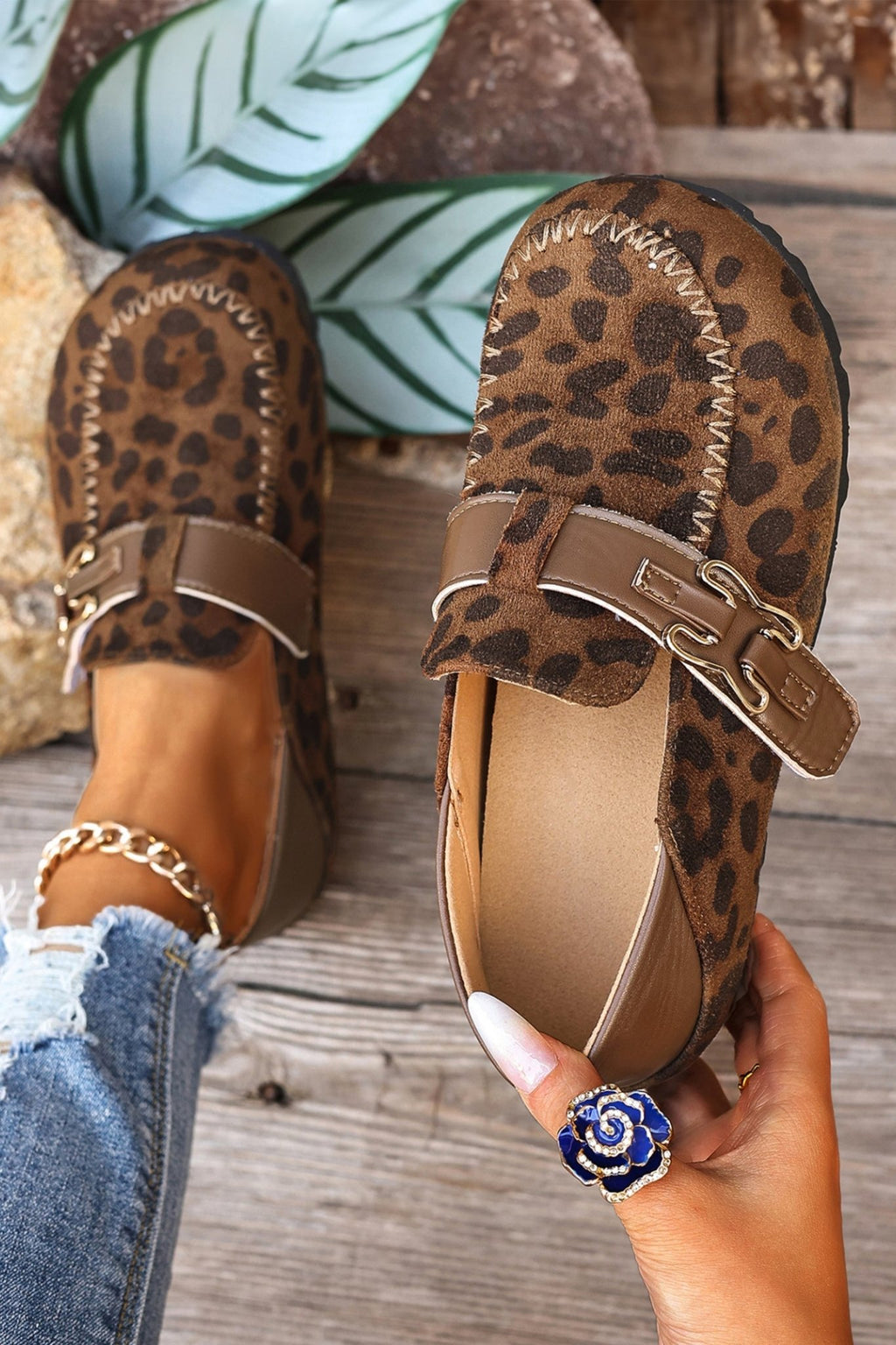 Keziah Buckle Slip On Shoes - Che Cose Belle