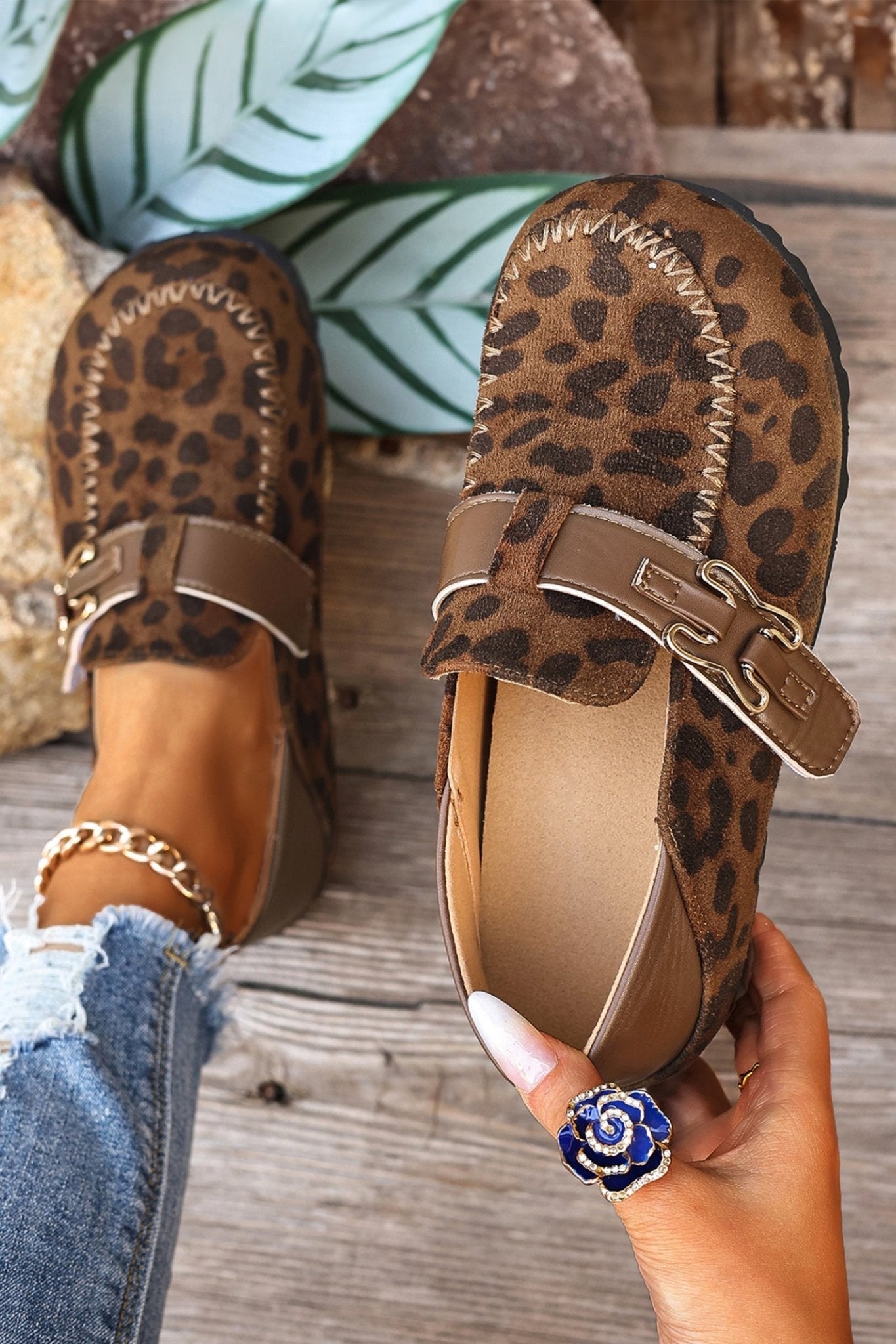 Keziah Buckle Slip On Shoes - Che Cose Belle