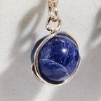 Khasi Kay Sterling Silver Sodalite Earrings - Che Cose Belle