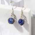 Khasi Kay Sterling Silver Sodalite Earrings - Che Cose Belle