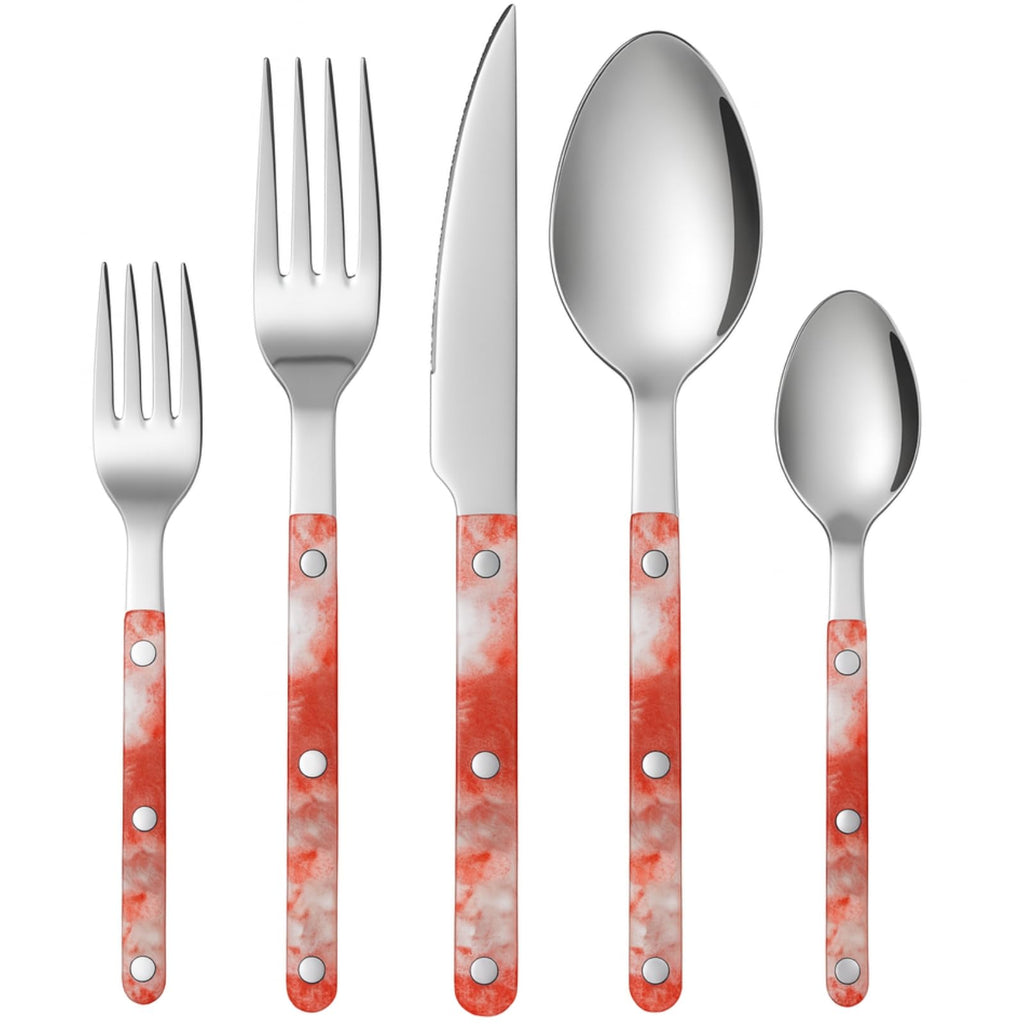 Khen 20-Piece Cutlery Set with Dinner Knives, Forks, Spoons, Salad Forks & Teaspoons - Che Cose Belle