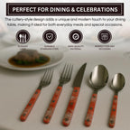 Khen 20-Piece Cutlery Set with Dinner Knives, Forks, Spoons, Salad Forks & Teaspoons - Che Cose Belle
