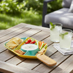 Khen Ceramic Pickleball Dish | Paddle Shaped Serving Tray Platter Decorative Tableware - Che Cose Belle