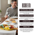 Khen Ceramic Pickleball Dish | Paddle Shaped Serving Tray Platter Decorative Tableware - Che Cose Belle
