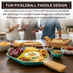 Khen Ceramic Pickleball Dish | Paddle Shaped Serving Tray Platter Decorative Tableware - Che Cose Belle