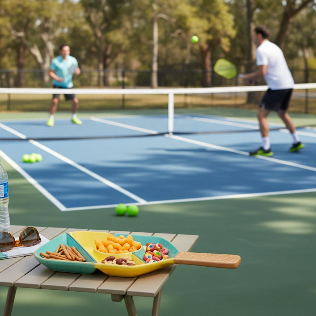 Khen Ceramic Pickleball Dish | Paddle Shaped Serving Tray Platter Decorative Tableware - Che Cose Belle