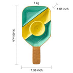 Khen Ceramic Pickleball Dish | Paddle Shaped Serving Tray Platter Decorative Tableware - Che Cose Belle