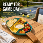 Khen Ceramic Pickleball Dish | Paddle Shaped Serving Tray Platter Decorative Tableware - Che Cose Belle
