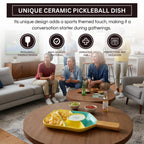 Khen Ceramic Pickleball Dish | Paddle Shaped Serving Tray Platter Decorative Tableware - Che Cose Belle