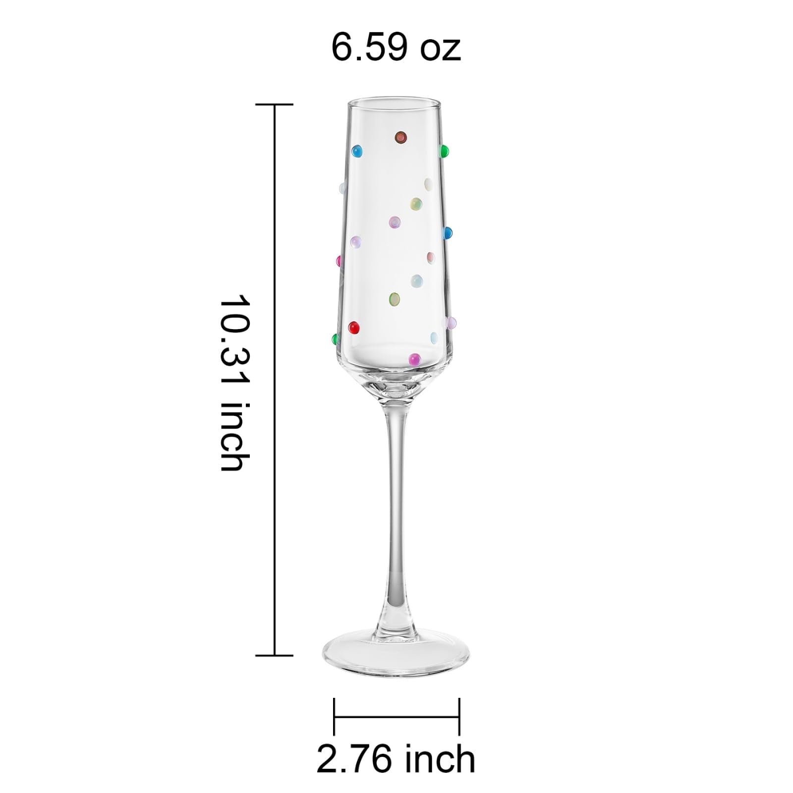 Khen Confetti Flute - Set of 2 - Che Cose Belle