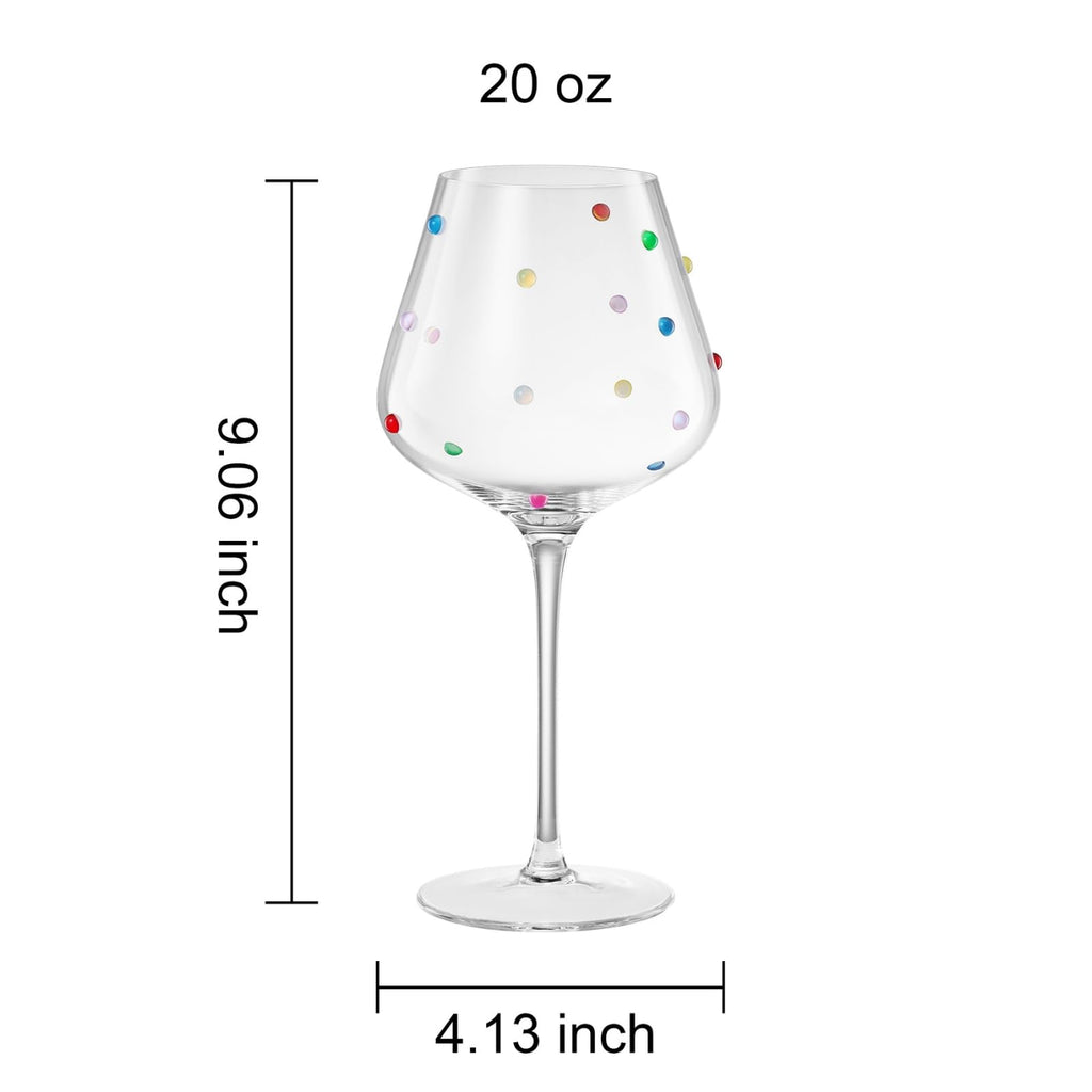 Khen Confetti Stemmed Wine - Set of 2 - Che Cose Belle