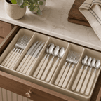 Khen Cream Cutlery Set of 20 –18/8 Stainless Steel Flatware - Che Cose Belle