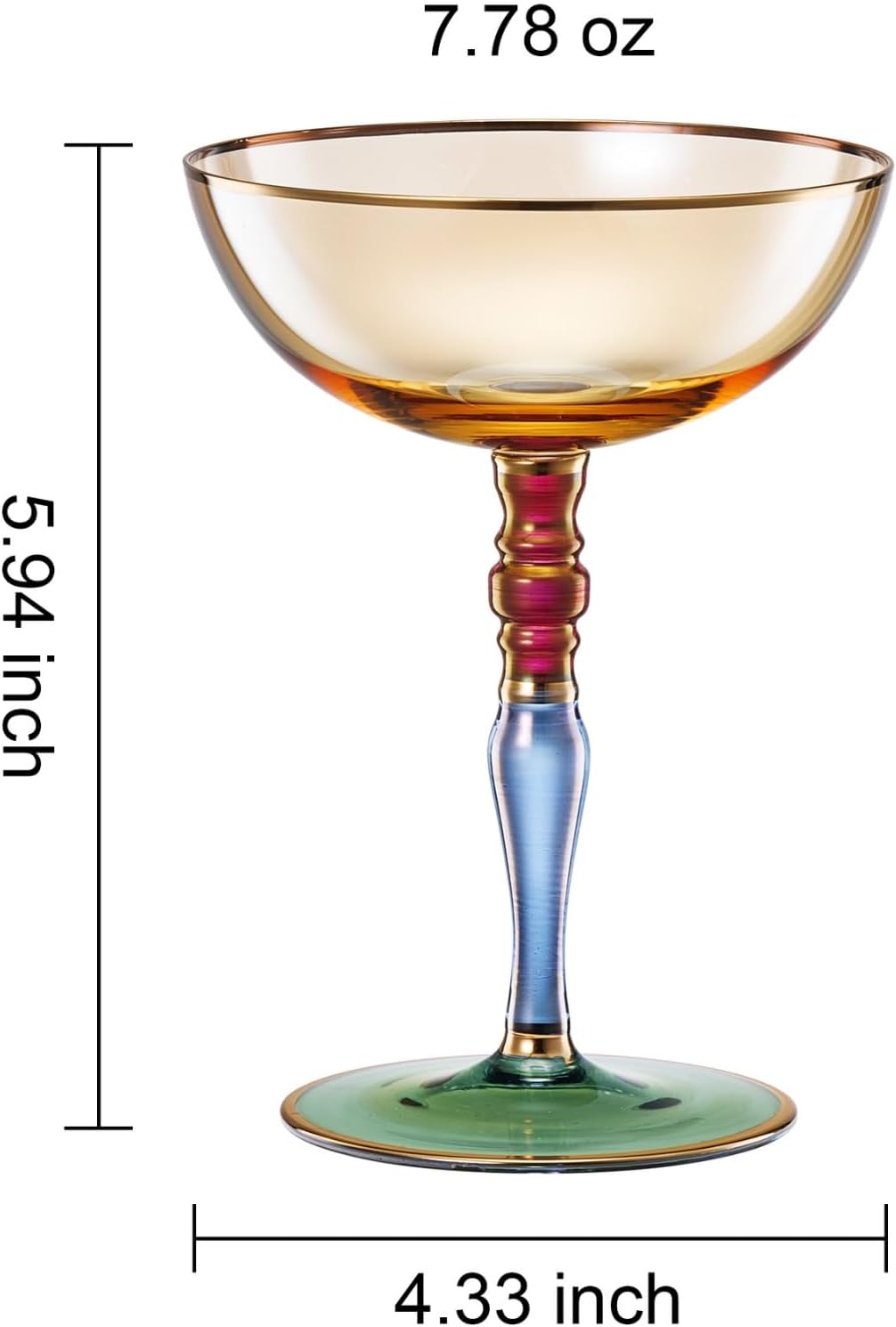 Khen Ravello Coupe Glassware - Set of 2 - Che Cose Belle