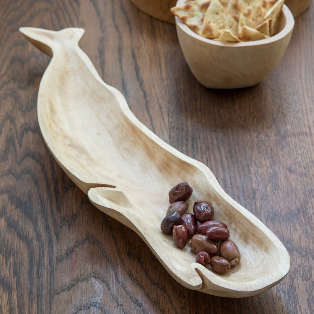 Kiln Mango Wood Whale Dish - Che Cose Belle