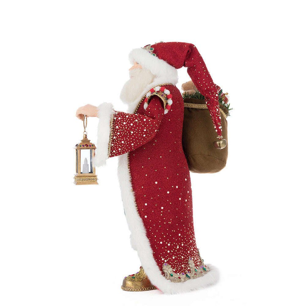 King Christopher Claus with Lantern Tabletop | Christmas Decor | Katherine's Collection - Che Cose Belle