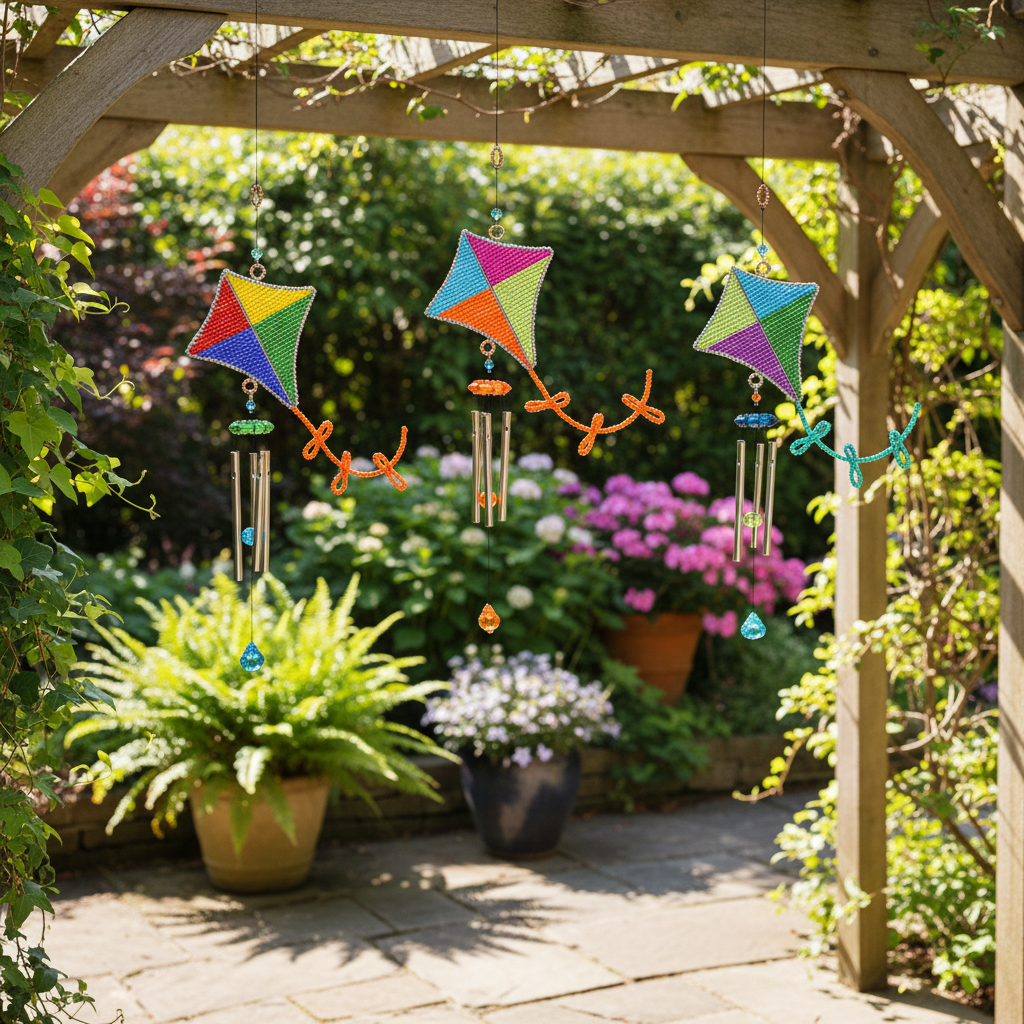 Kite Wind Chime, Sm Asst (Set of 3) - Che Cose Belle