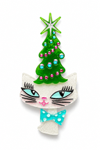 Kitty Christmas Hat Brooch by Miss Fluff x Lipstick & Chrome - Che Cose Belle