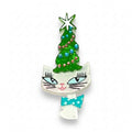 Kitty Christmas Hat Brooch by Miss Fluff x Lipstick & Chrome