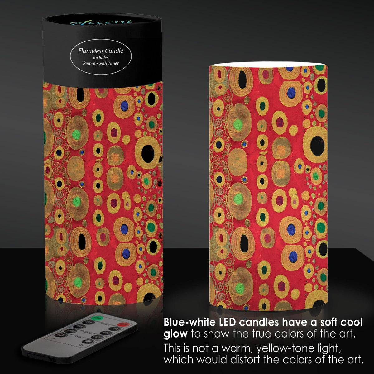 Klimt Hope II 6" LED Candle – Battery Operated - Che Cose Belle