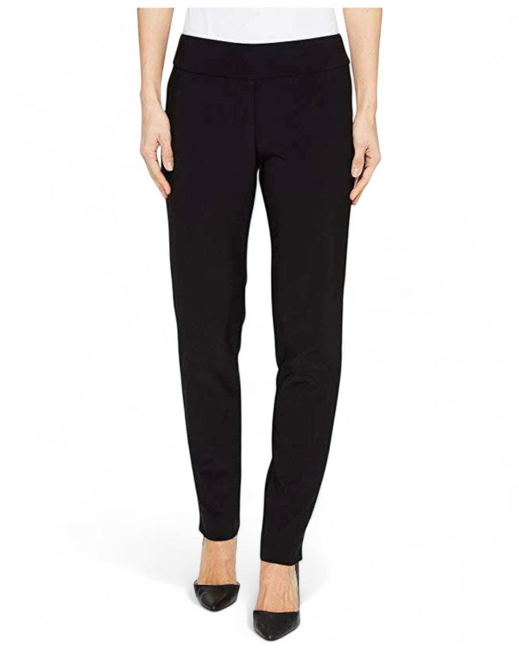 Krazy Larry P21 Microfiber Straight Leg Pant - Black - Che Cose Belle