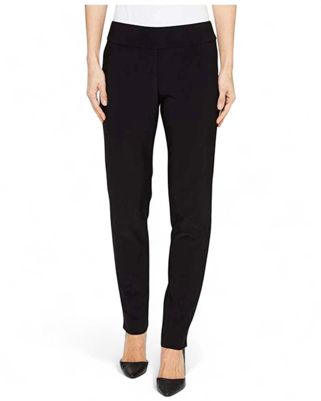 Krazy Larry P21 Microfiber Straight Leg Pant - Black - Che Cose Belle