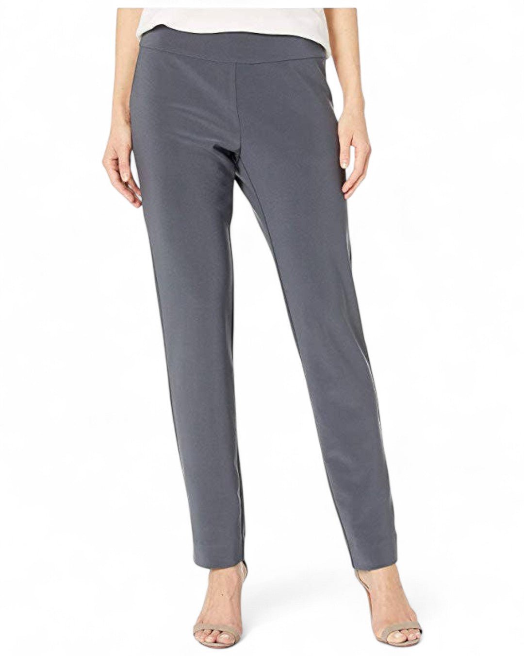 Krazy Larry P21 Microfiber Straight Leg Pant - Grey - Che Cose Belle