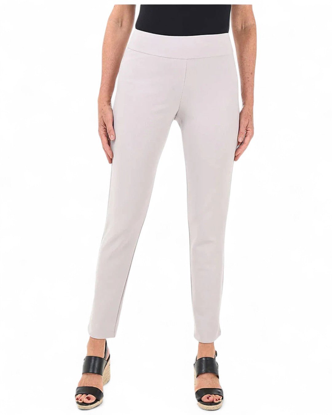 Krazy Larry P21 Microfiber Straight Leg Pant - Steel - Che Cose Belle