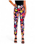 Krazy Larry P507 Pull on Pant - Black Floral - Che Cose Belle