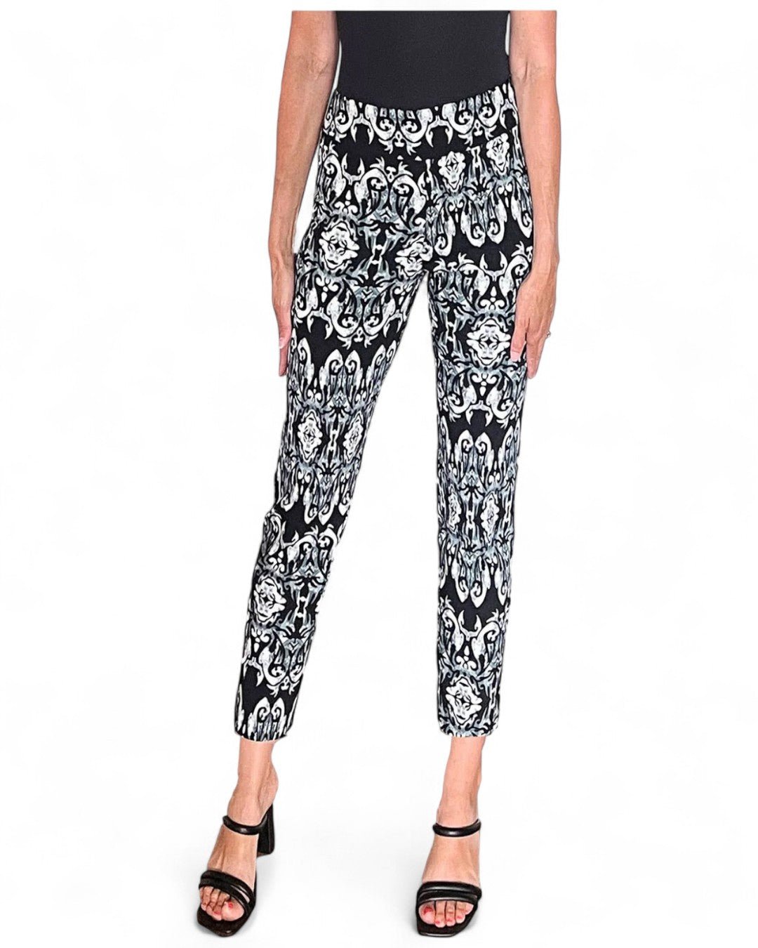 Krazy Larry P507 Pull on Pant - Black Mosaic - Che Cose Belle