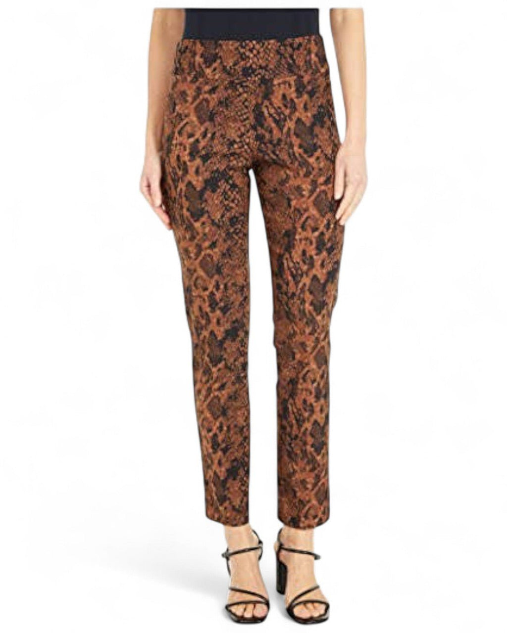 Krazy Larry P507 Pull on Pant - Brown Python - Che Cose Belle