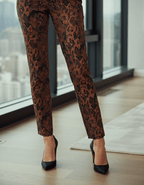 Krazy Larry P507 Pull on Pant - Brown Python - Che Cose Belle