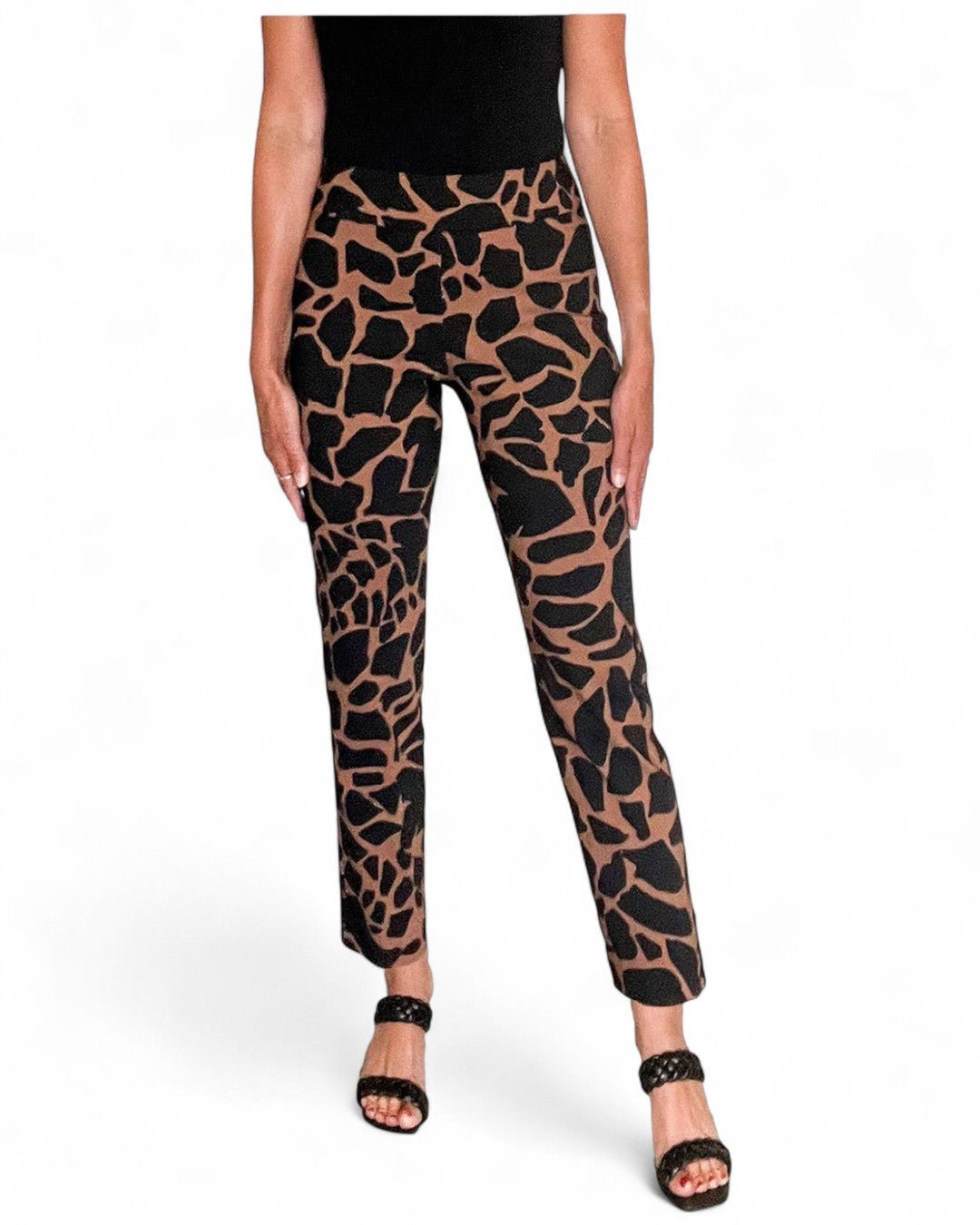 Krazy Larry P507 Pull on Pant - Brown Rocks - Che Cose Belle