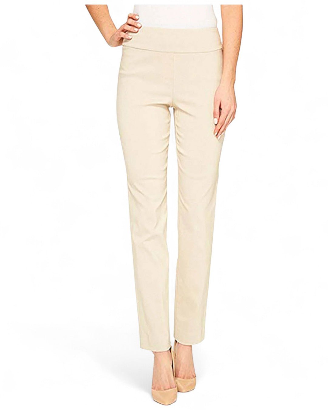 Krazy Larry P507 Pull on Pant - Ivory - Che Cose Belle