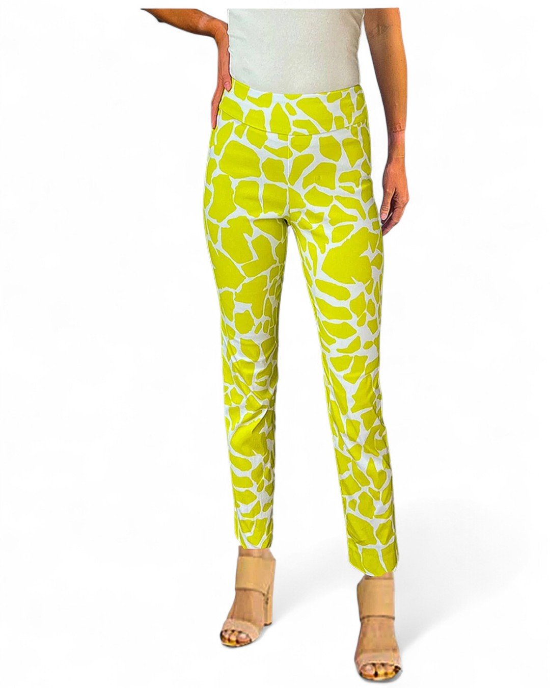 Krazy Larry P507 Pull on Pant - Lime Rocks - Che Cose Belle