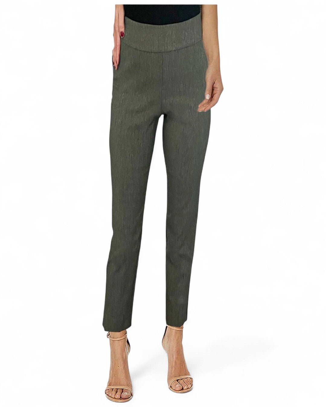 Krazy Larry P507 Pull on Pant - Olive Ash - Che Cose Belle
