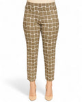 Krazy Larry P507 Pull on Pant - Taupe Ivory Cubes - Che Cose Belle