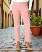 Krazy Larry P600 Pull on Wide Ankle Pant - Baby Pink - Che Cose Belle