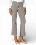 Krazy Larry P600 Pull on Wide Ankle Pant - Black/White Stripe - Che Cose Belle